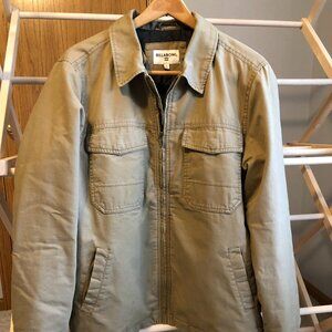 Men's Large Tan Billabong Full Zip Coat / Jacket